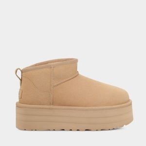 Ultra mini platform uggs driftwood ✨